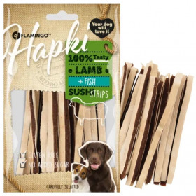 Лакомство за кучета Flamingo HAPKI LAMB & FISH SUSHI STRIPS 85гр - суши ленти с риба и агне